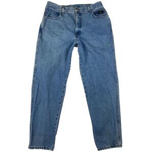 Harley Davidson Womens High Rise Jeans Medium‎ Wash Blue Size 16 Reg